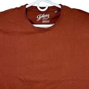 Johnny Bigg Mens Essential Longline‎ Scoop Tee T-Shirt Sienna XL NWT
